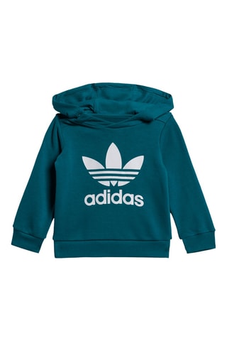 Sweat à capuche et pantalon - Bleu canard et blanc