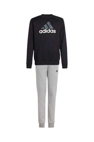 Sweat et pantalon polaire - Noir et gris clair chiné