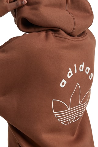 Sweat à capuche polaire - Marron et blanc