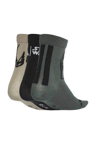 3 paires de chaussettes d’entraînement Star Wars - Noir et vert