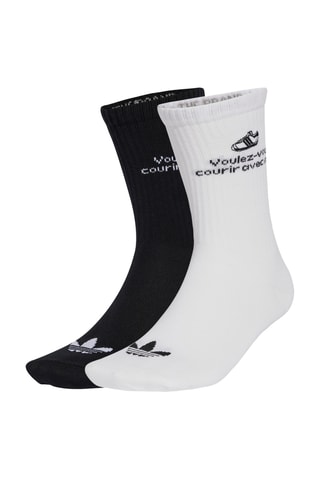 2 paires de chaussettes - Blanc et noir