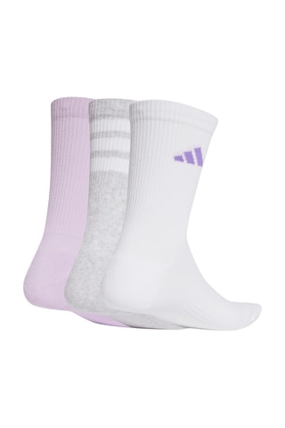 3 paires de chaussettes d’entraînement - Blanc, gris clair chiné et mauve