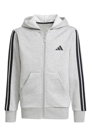 Sweat à capuche - Gris chiné et noir