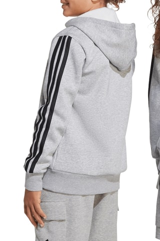 Sweat à capuche - Gris chiné et noir