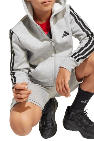 Sweat à capuche - Gris chiné et noir