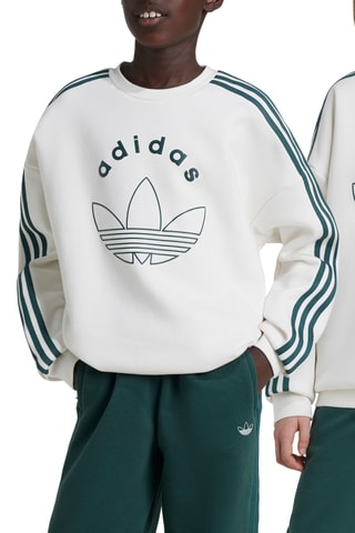 Sweat - Blanc et vert foncé