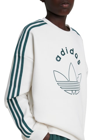 Sweat - Blanc et vert foncé
