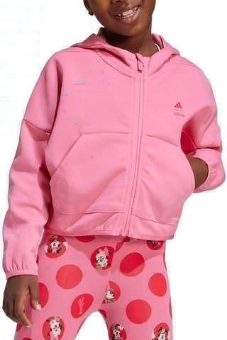 Sweat à capuche Minnie Disney - Rose et rouge