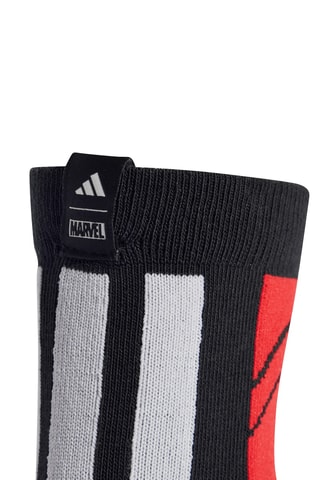 3 paires de chaussettes Spider-Man Avengers Marvel - Noir et rouge