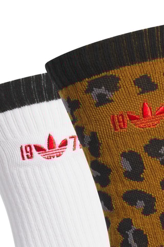 2 paires de chaussettes - Blanc et marron