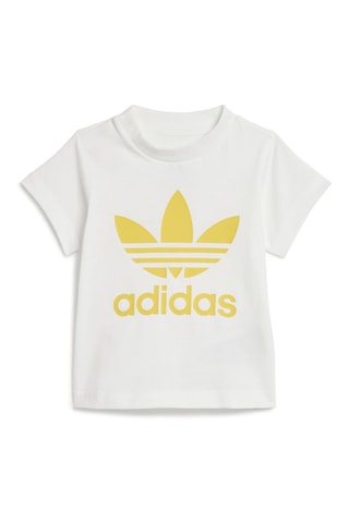 T-shirt et short Trefoil - Blanc et jaune