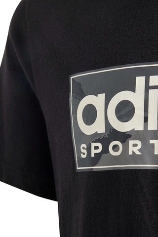 T-shirt Camo Linear - Noir