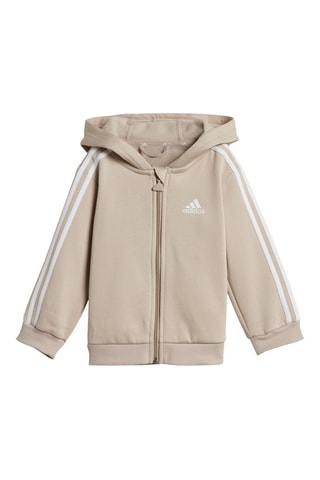 Sweat à capuche et pantalon - Marron clair et vert olive