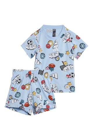 T-shirt et short Seasonal Essentials - Ciel