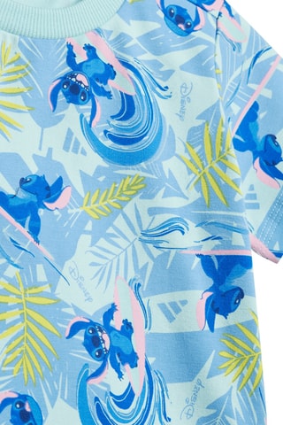 T-shirt et short Lilo et Stitch Disney - Bleu cobalt et ciel