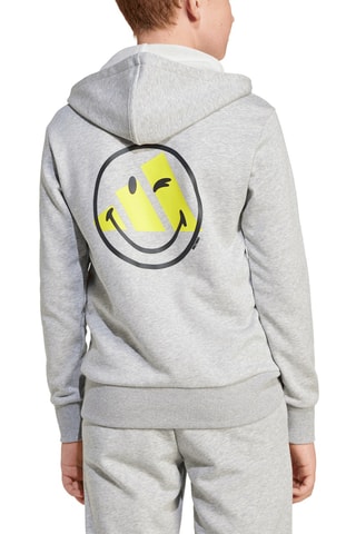 Sweat à capuche Smileyworld - Gris clair chiné