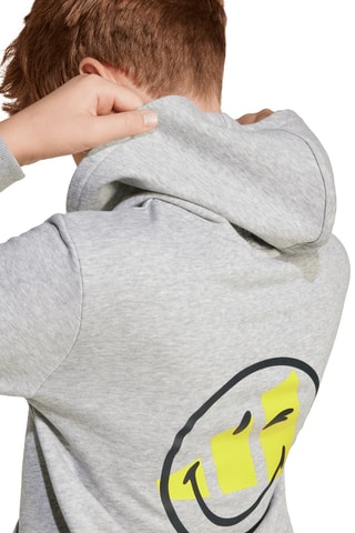 Sweat à capuche Smileyworld - Gris clair chiné