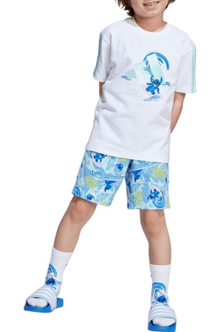 T-shirt et short Stitch Lilo et Stitch Disney - Blanc et bleu