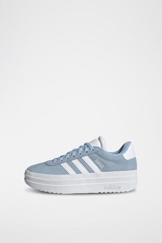 Baskets plateformes en cuir VL Court Bold - Gris clair