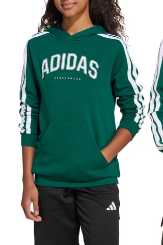 Sweat à capuche Collegiate - Vert foncé