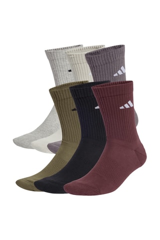 6 paires de chaussettes d’entraînement - Kaki, gris clair chiné et noir