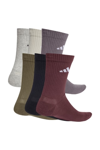 6 paires de chaussettes d’entraînement - Kaki, gris clair chiné et noir
