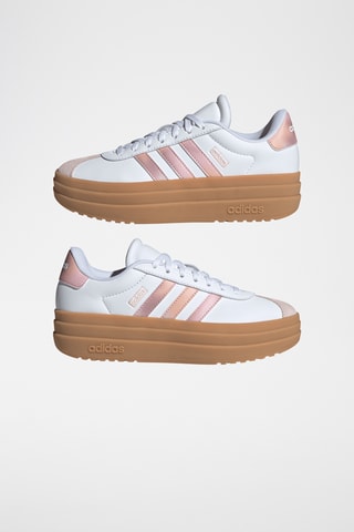 Baskets plateformes en cuir VL Court Bold - Blanc