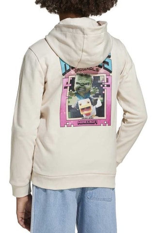 Sweat à capuche Minecraft - Beige