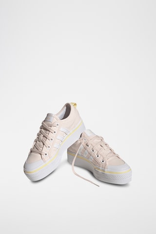 Baskets plateformes Nizza - Rose poudré