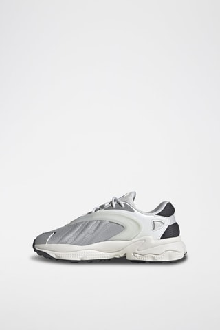 Sneakers en cuir Oztral - Gris et blanc