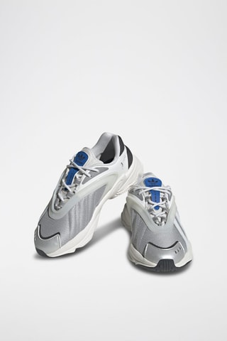 Sneakers en cuir Oztral - Gris et blanc