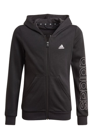 Sweat à capuche Essentials Full-Zip - Noir