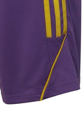 Short de football Tiro 23 League - Violet et jaune