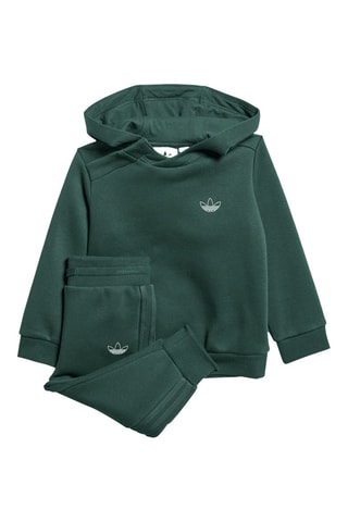 Sweat à capuche et pantalon - Vert foncé
