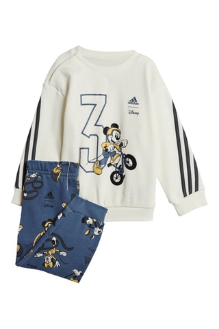 Sweat et pantalon Mickey et ses amis Disney - Blanc et bleu marine