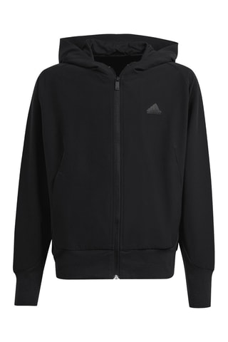 Sweat à capuche Z.N.E. Woven Full-Zip - Noir