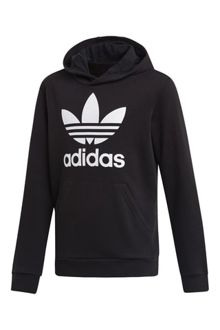 Sweat à capuche Trefoil - Noir