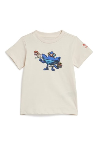 T-shirt et short Floral - Beige et rouge