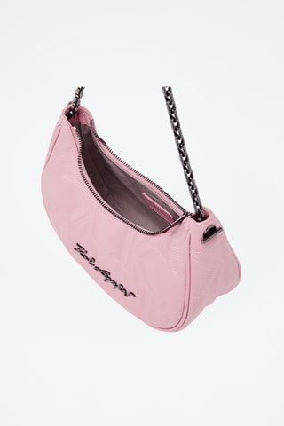 Sac porté épaule en cuir - Rose