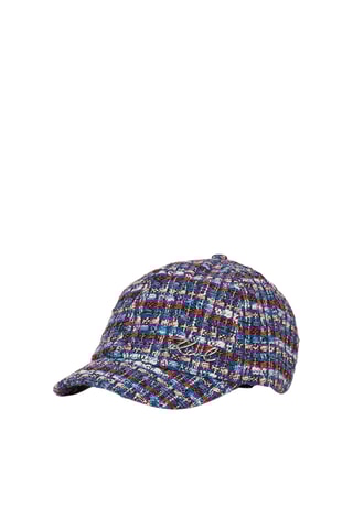Casquette en tweed - Bleu