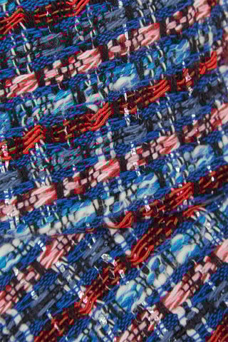 Casquette en tweed - Bleu