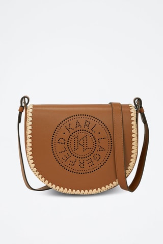 Sac bandoulière en cuir - Marron