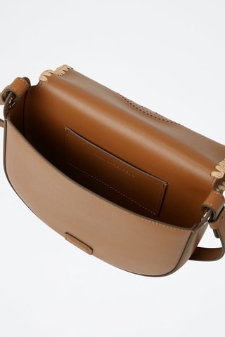 Sac bandoulière en cuir - Marron