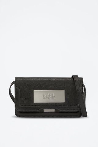 Sac bandoulière en cuir - Noir