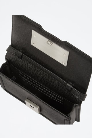 Sac bandoulière en cuir - Noir