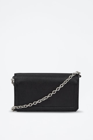 Sac bandoulière en cuir - Noir