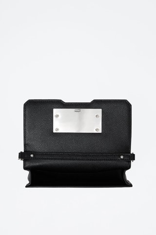 Sac bandoulière en cuir - Noir