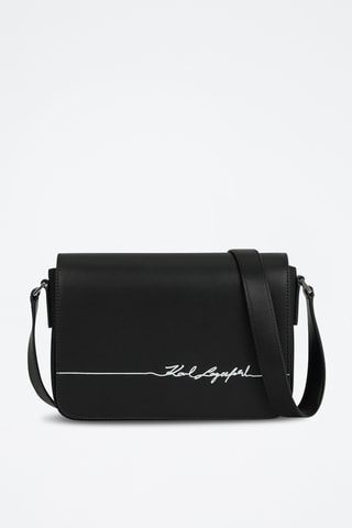 Sac bandoulière en cuir - Noir