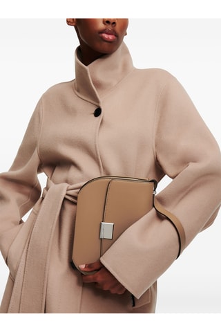 Sac bandoulière en cuir - Marron