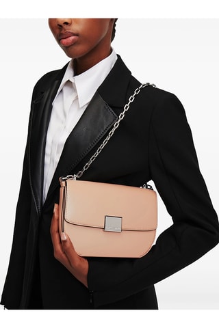 Sac bandoulière en cuir - Vieux rose